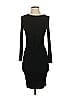 Aqua Solid Black Cocktail Dress Size S - photo 1