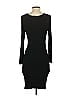 Aqua Solid Black Cocktail Dress Size S - photo 2