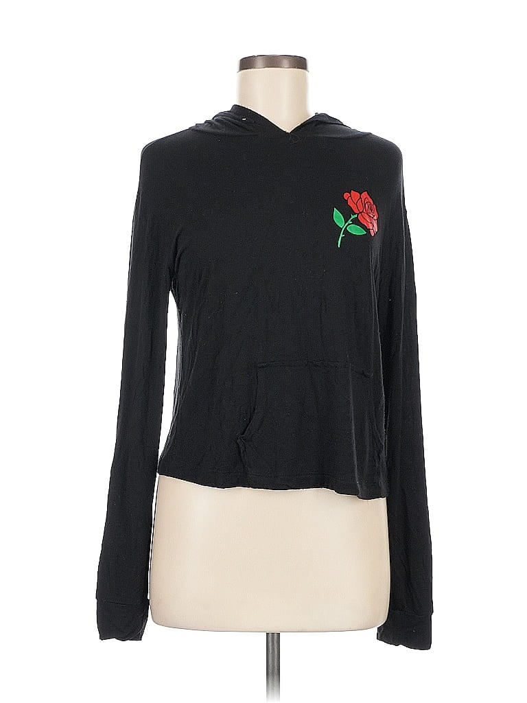 Pre-owned Assorted Brands Long Sleeve Polo Shirt In Black