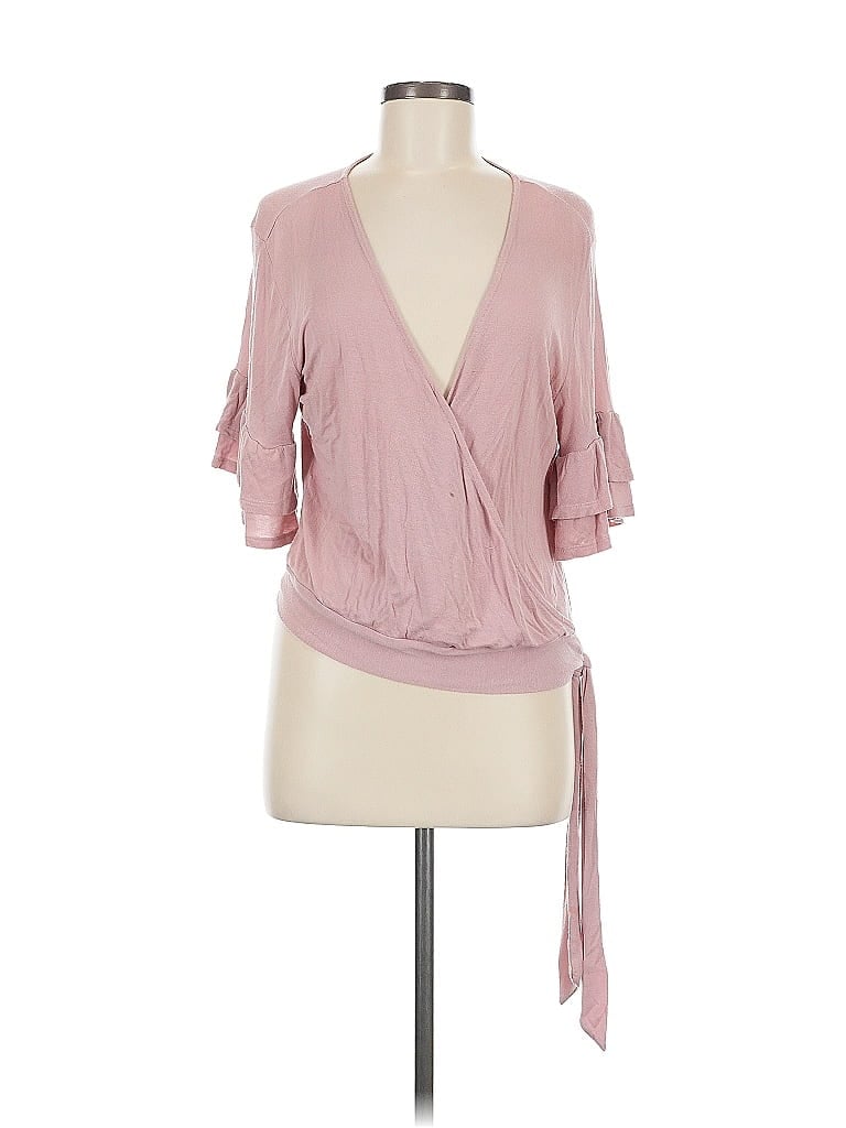 Pre-owned Xhilaration 3/4 Sleeve Blouse In Pink