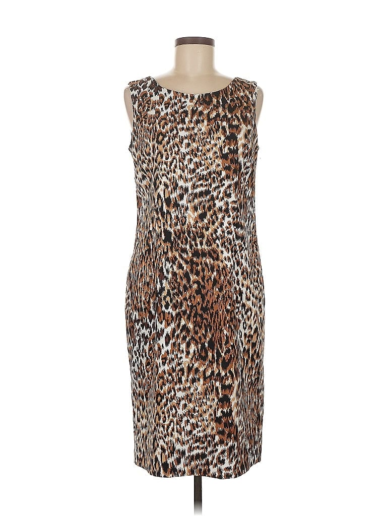 Pre-owned Kasper Cocktail Dress In Brown