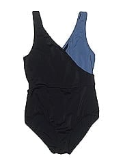 Solid & Striped One Piece Swimsuit