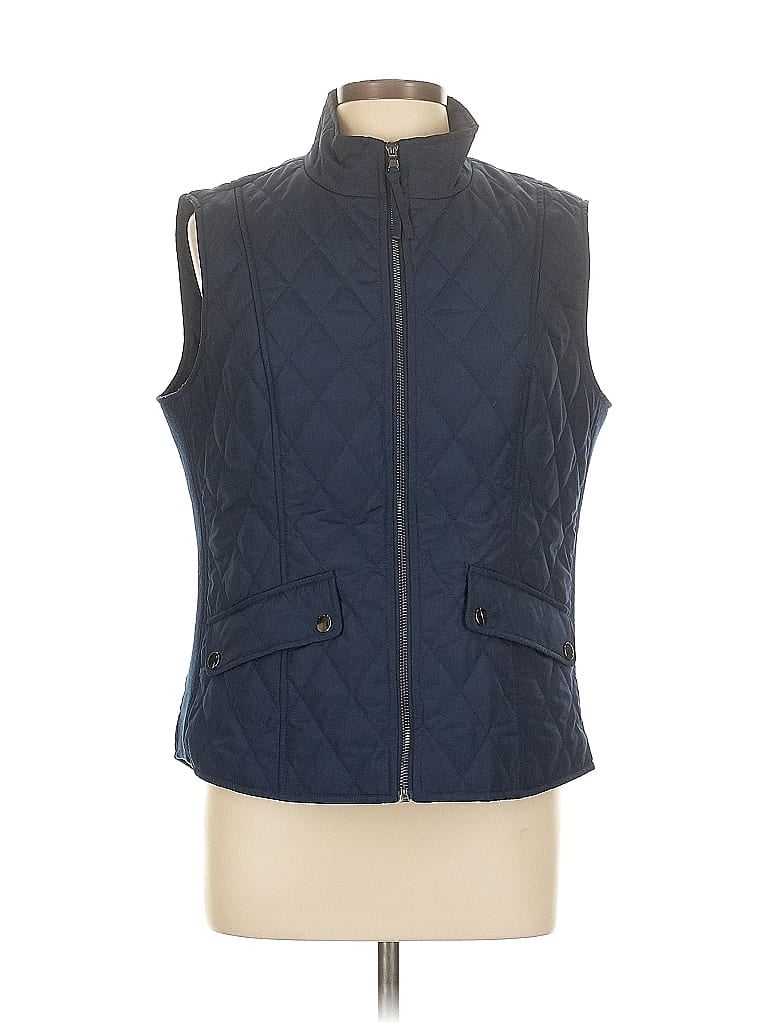 Pre-owned Dressbarn Vest In Blue