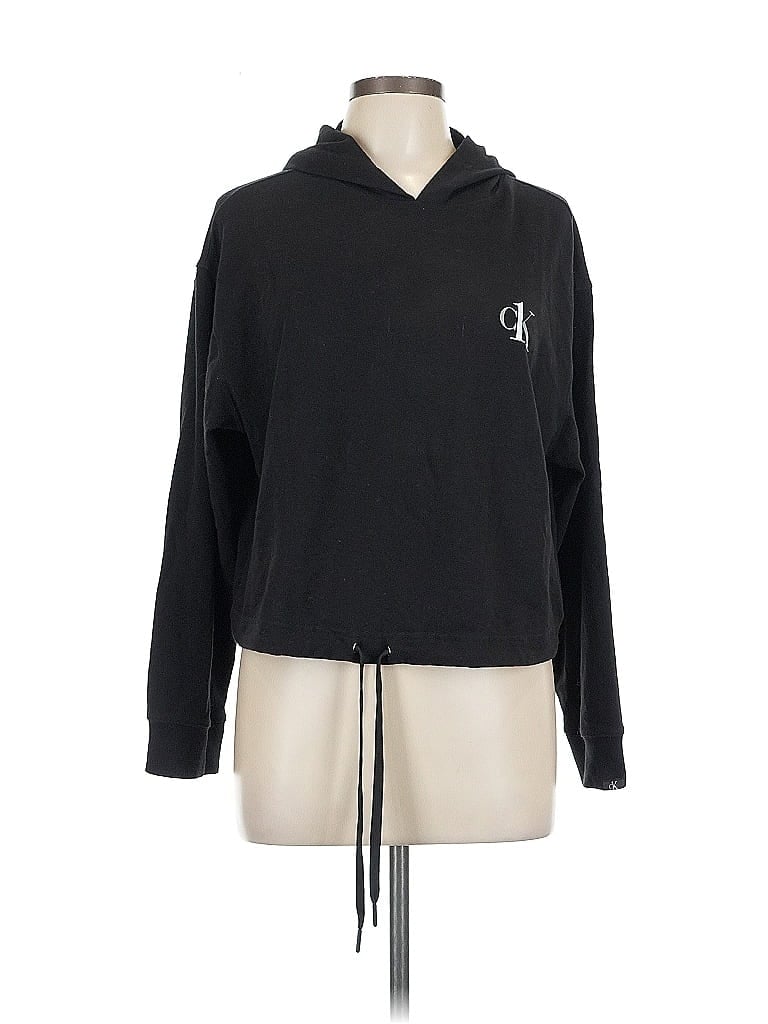 Pre-owned Calvin Klein Pullover Hoodie In Black