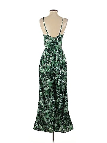 Boohoo Tropical Green Jumpsuit Size 6