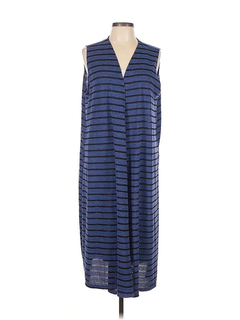 Pre-owned Lularoe Kimono In Blue