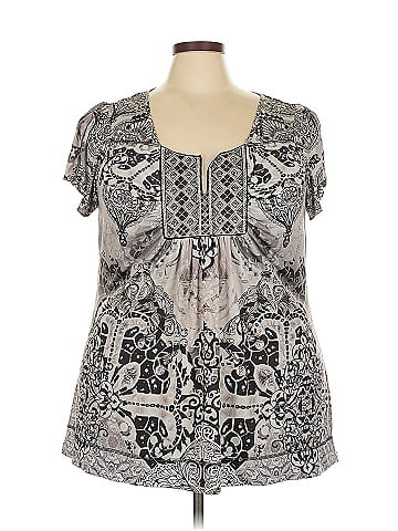Apt. 9 Short Sleeve Blouse (view 1)