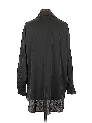 Fab'rik 3/4 Sleeve Button-Down Shirt (view 2)