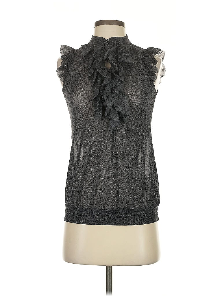 Pre-owned The Limited Sleeveless Blouse In Gray