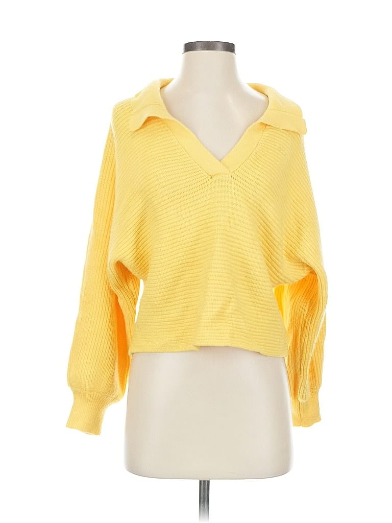 Pre-owned Unbranded Cardigan Sweater In Yellow