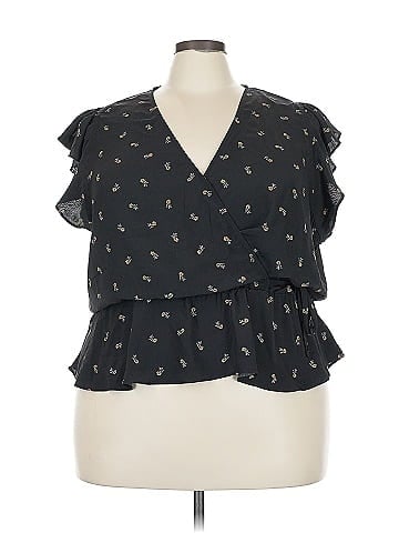 Melrose and Market Short Sleeve Blouse (view 1)