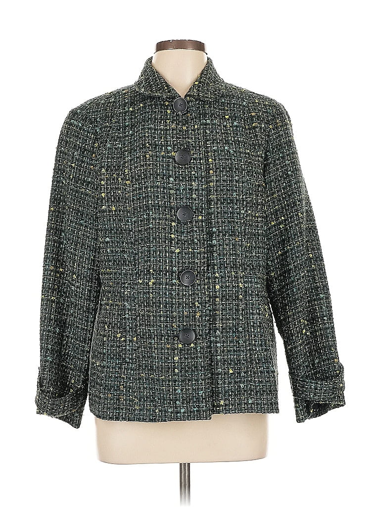 Pre-owned Coldwater Creek Blazer Jacket In Green
