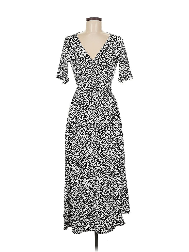 Pre-owned Ann Taylor Casual Dress In Gray