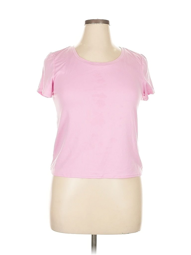 Pre-owned Steve Madden Short Sleeve T-shirt In Pink
