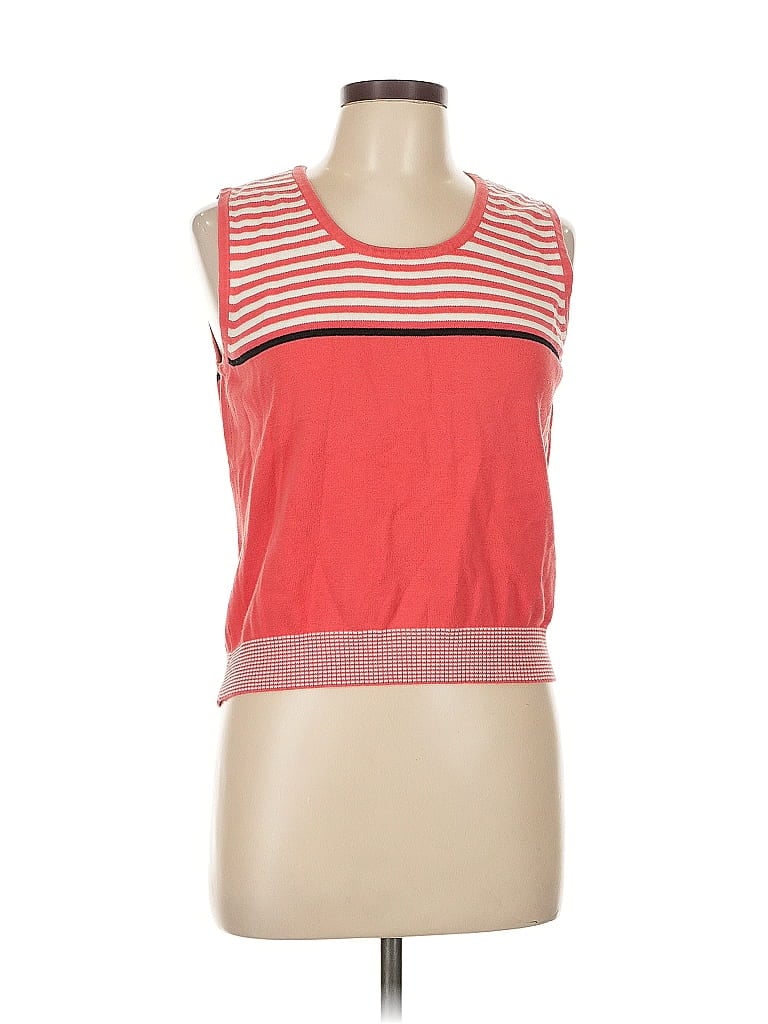 Pre-owned Liz Claiborne Career Sweater Vest In Red