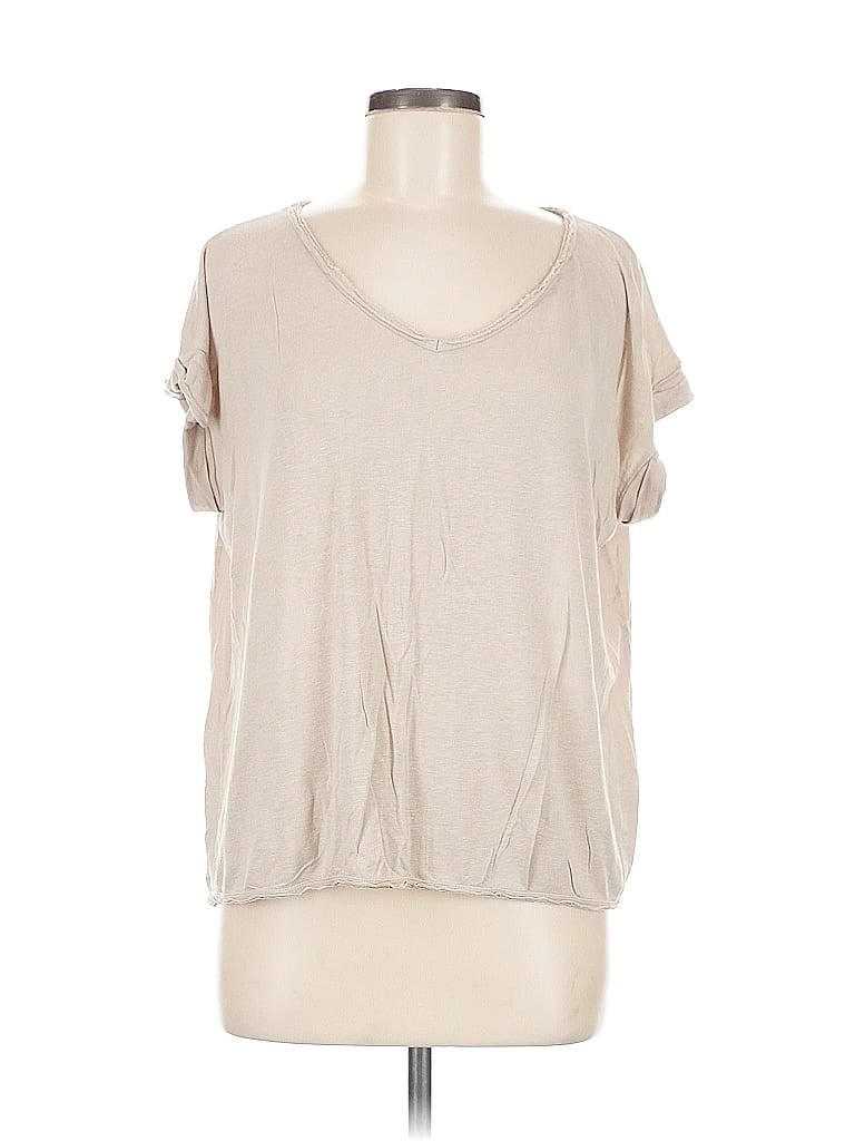 Pre-owned Tahari Short Sleeve T-shirt In Brown