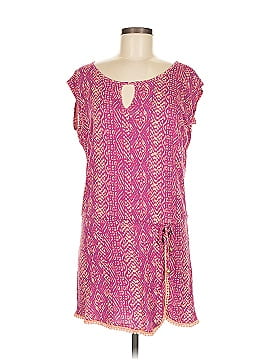 Boohoo Tropical Green Jumpsuit Size 6