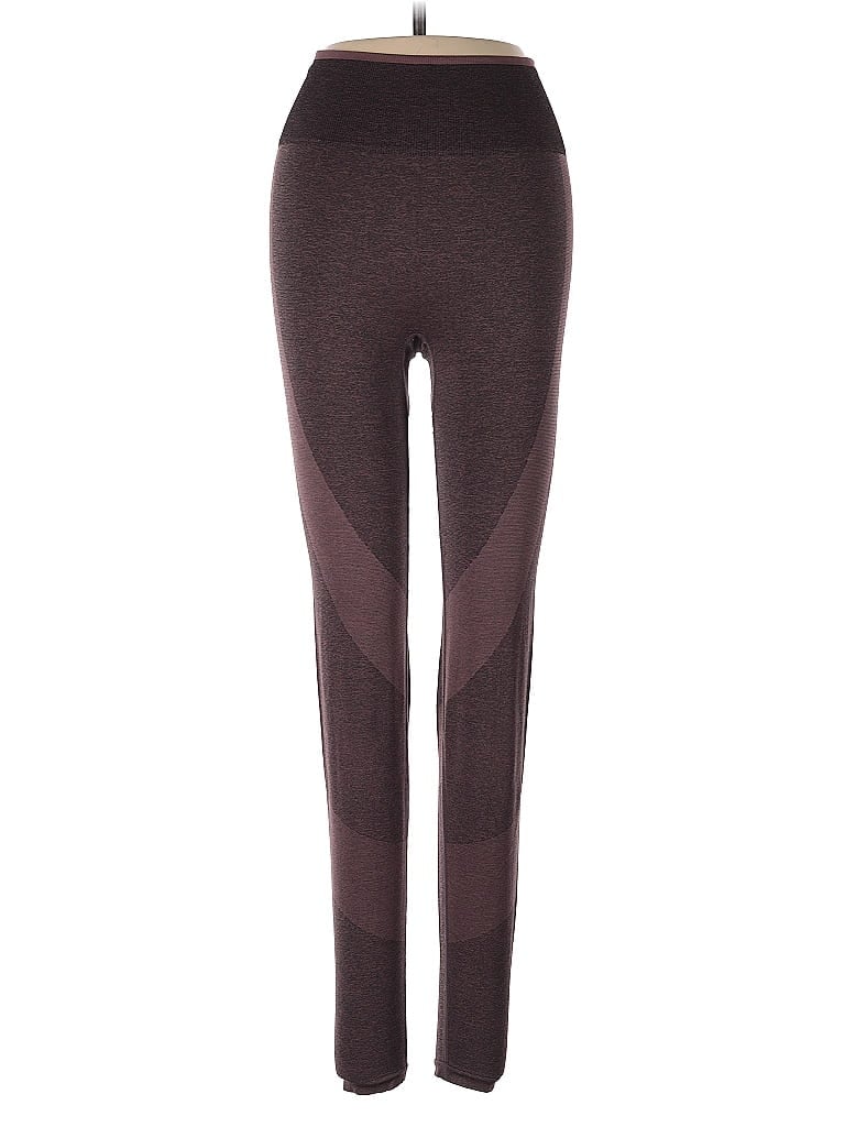 Pre-owned Victoria's Secret Pink Active Pants In Burgundy