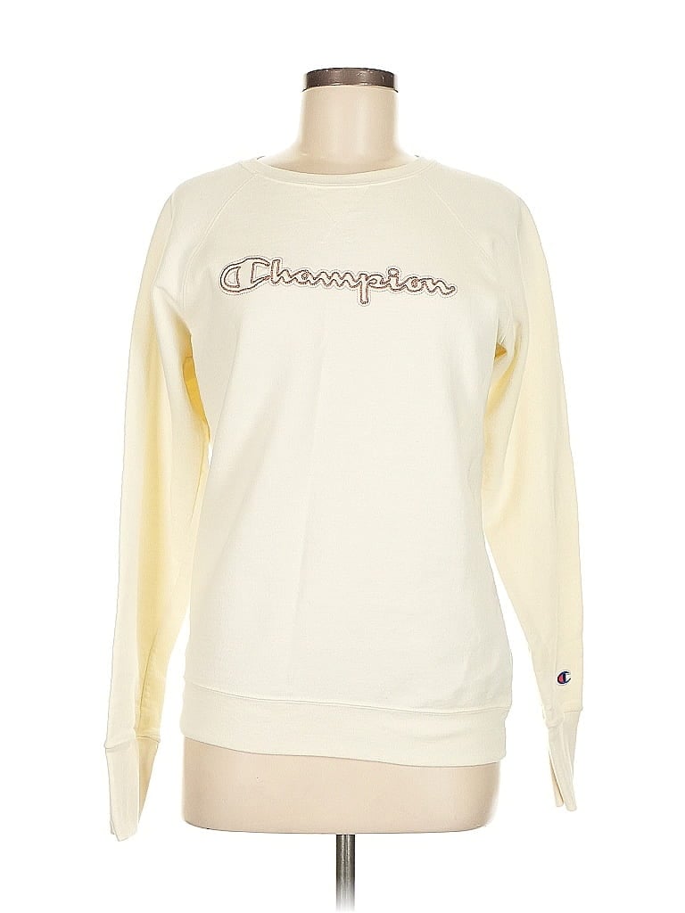 Pre-owned Champion Sweatshirt In White