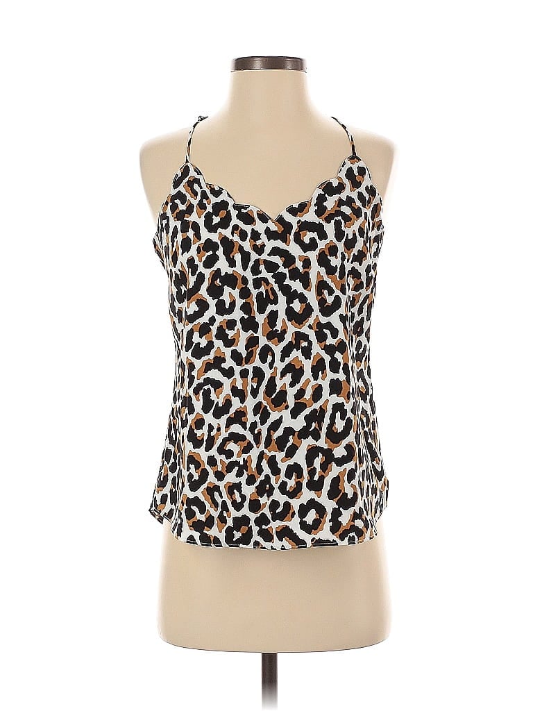 Pre-owned J.crew Factory Store Sleeveless Top Brown Halter Neckline Tops