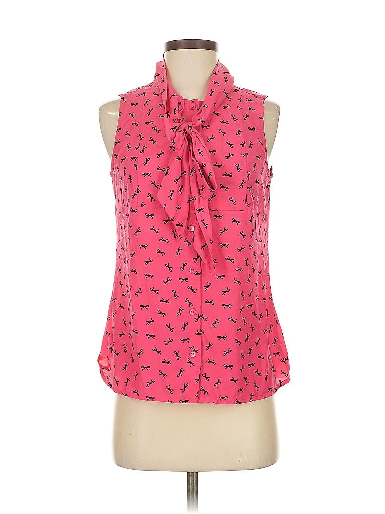 Pre-owned Ann Taylor Loft Sleeveless Blouse In Pink