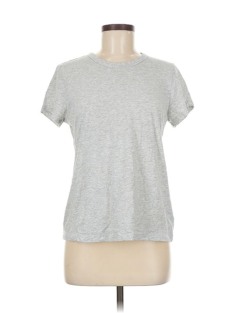 Pre-owned Time And Tru Short Sleeve T-shirt In Silver
