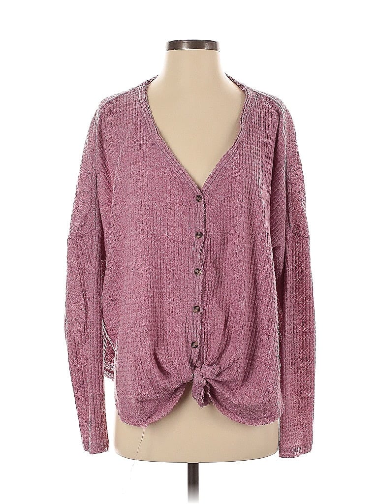 Pre-owned Out From Under Cardigan Sweater In Pink