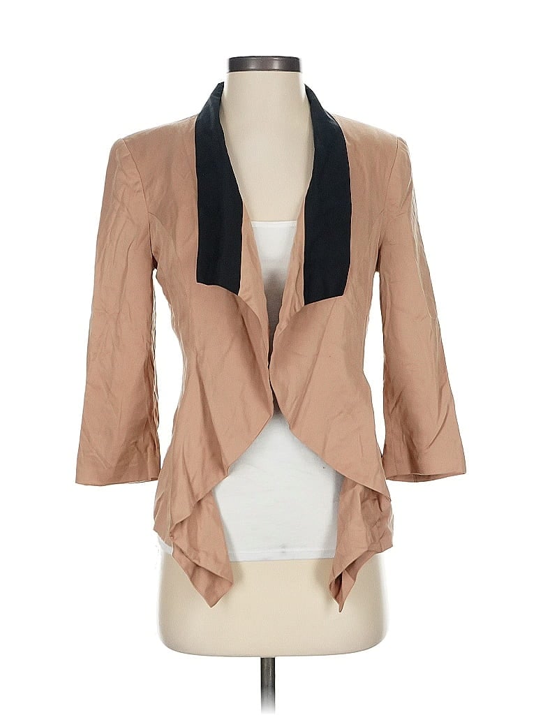 Pre-owned Bebe Blazer Jacket In Brown
