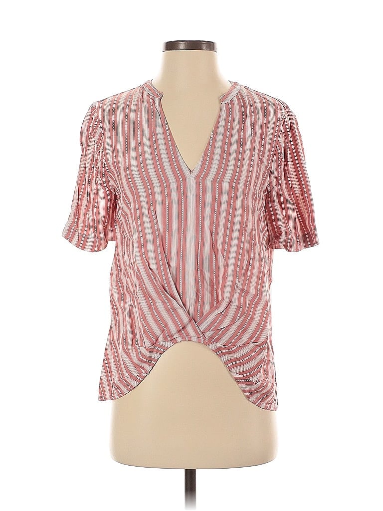 Pre-owned Bcbgeneration Short Sleeve Blouse In Pink