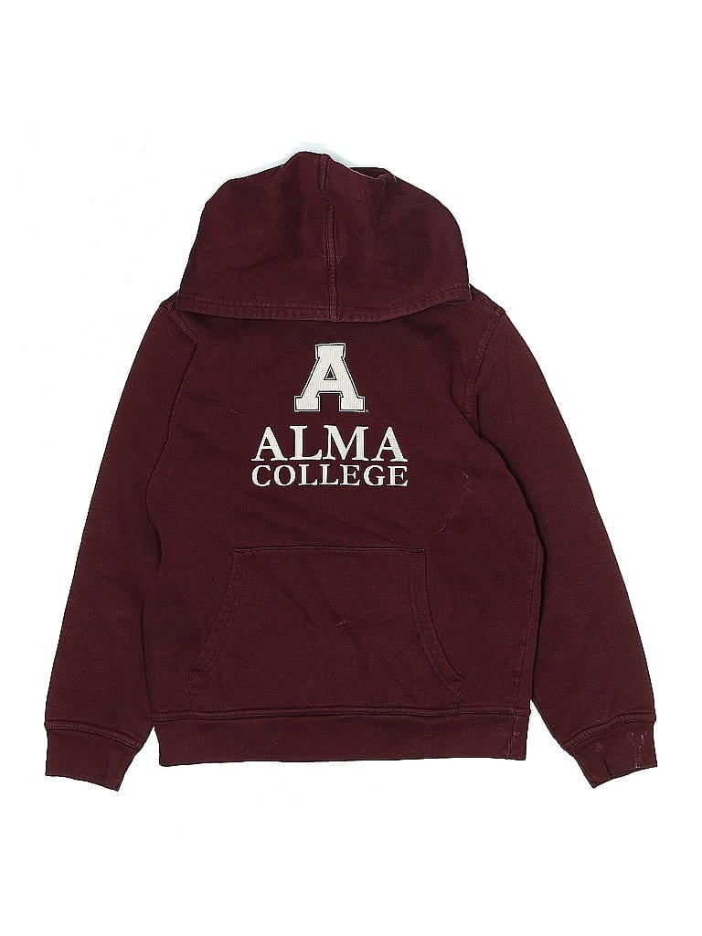Pre-owned Garb Kids' Pullover Hoodie In Burgundy
