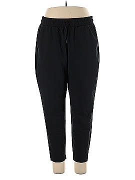 Skora Solid Black Casual Pants Size S