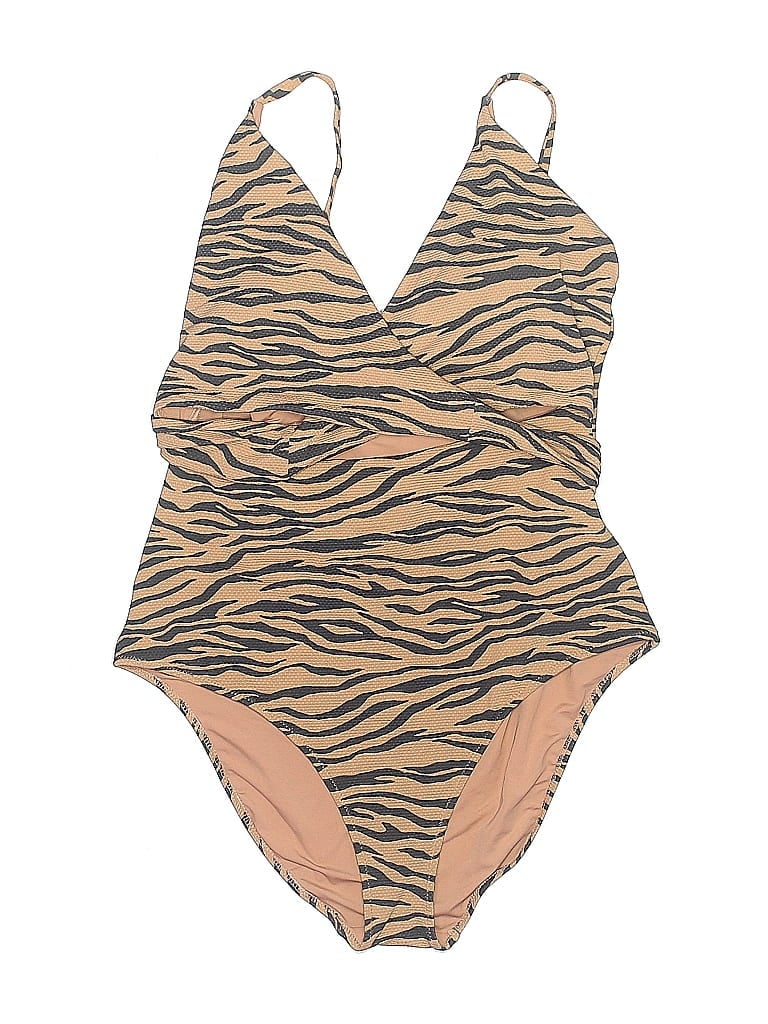 Pre-owned Aerie One Piece Swimsuit In Brown