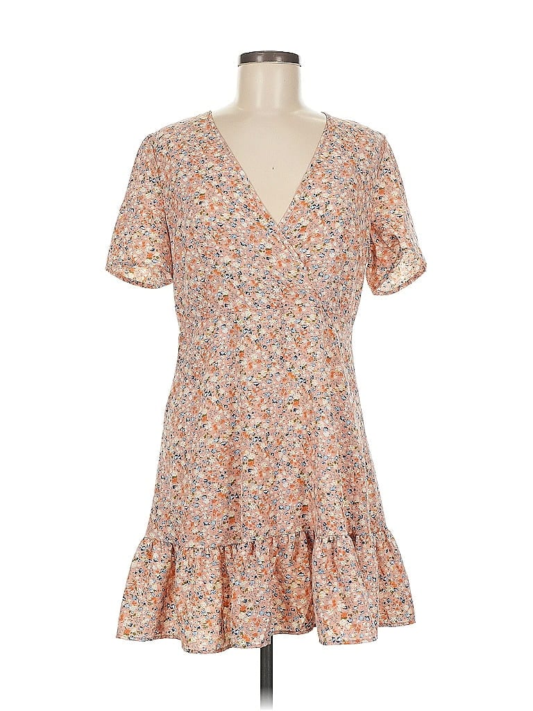 Pre-owned Shein Casual Dress In Brown