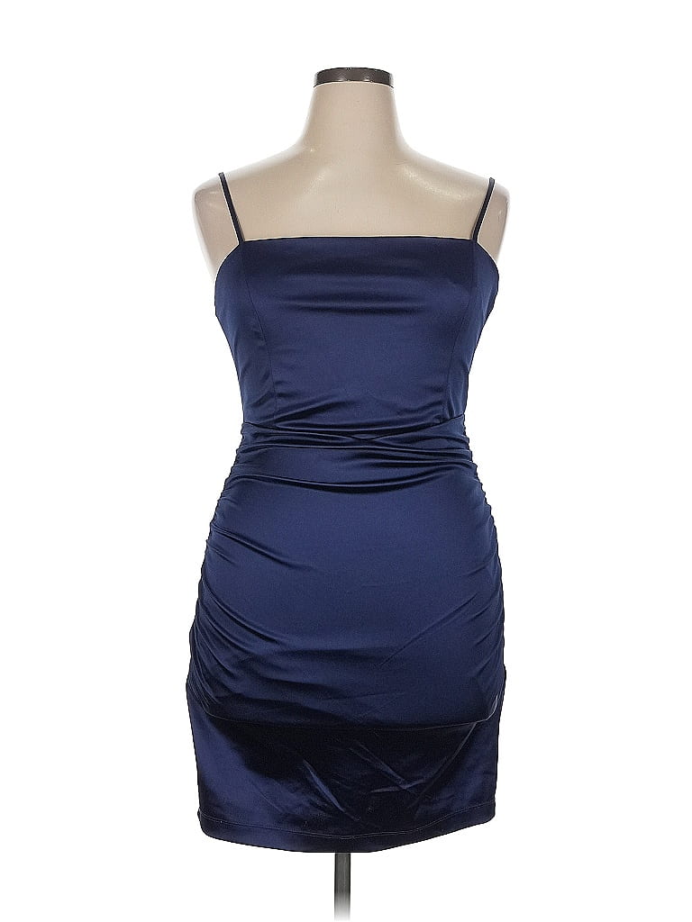 Pre-owned Emerald Sundae Sleeveless Top Blue Strapless Neckline Tops