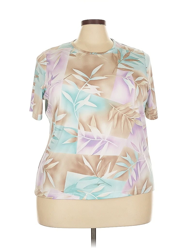 Pre-owned Allison Daley Short Sleeve T-shirt In Brown