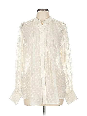 Equipment Long Sleeve Silk Top (view 1)