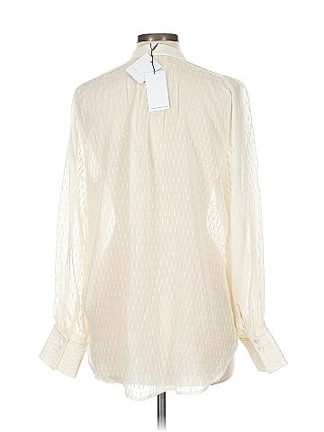 Equipment Long Sleeve Silk Top (view 2)
