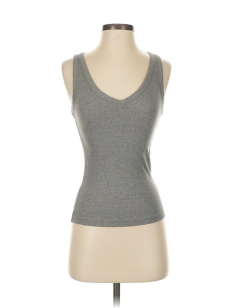 Pre-owned Old Navy Tank Top Gray Sweetheart Neckline Tops