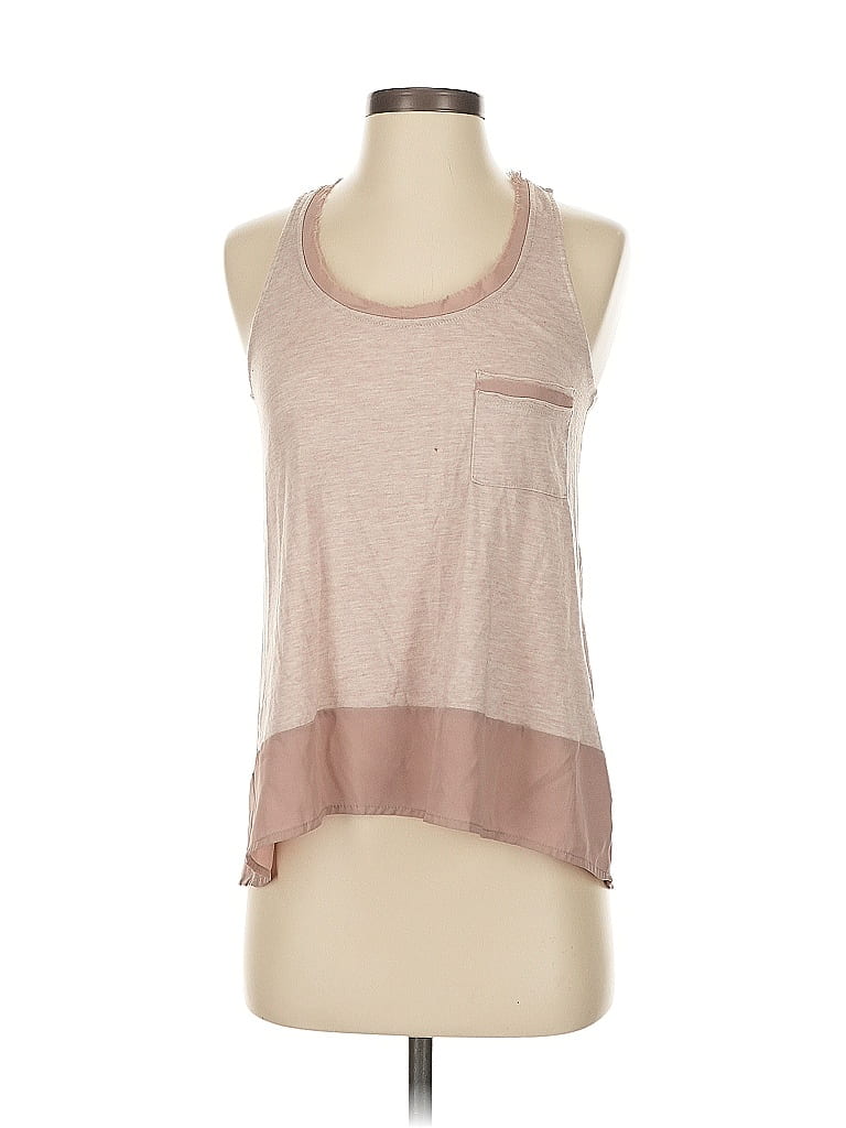 Pre-owned Pleione Sleeveless Top Tan Halter Neckline Tops In Brown