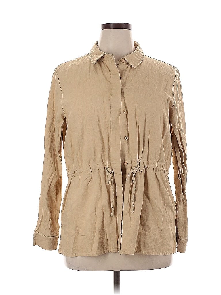 Click to view more detailed imagery on our partner's website Pre-owned Dkny Long Sleeve Button Down Shirt In Brown