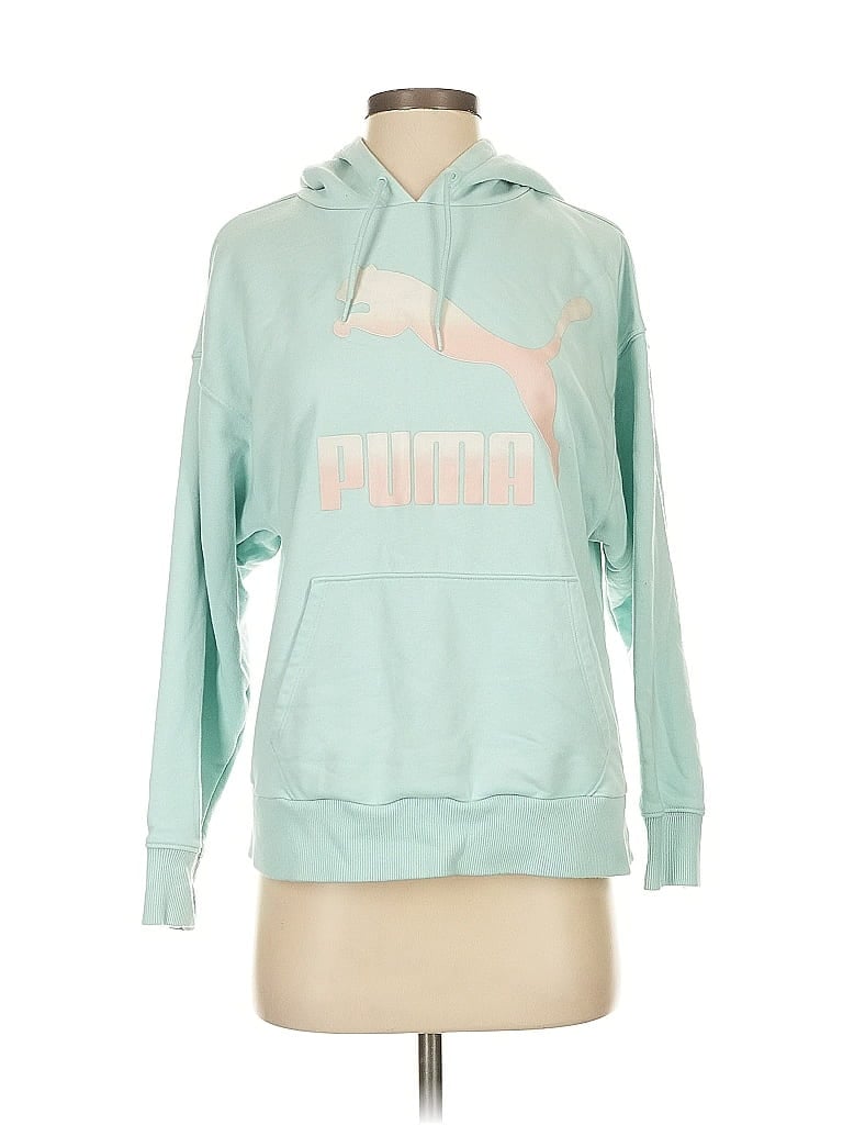 Pre-owned Puma Zip Up Hoodie In Blue