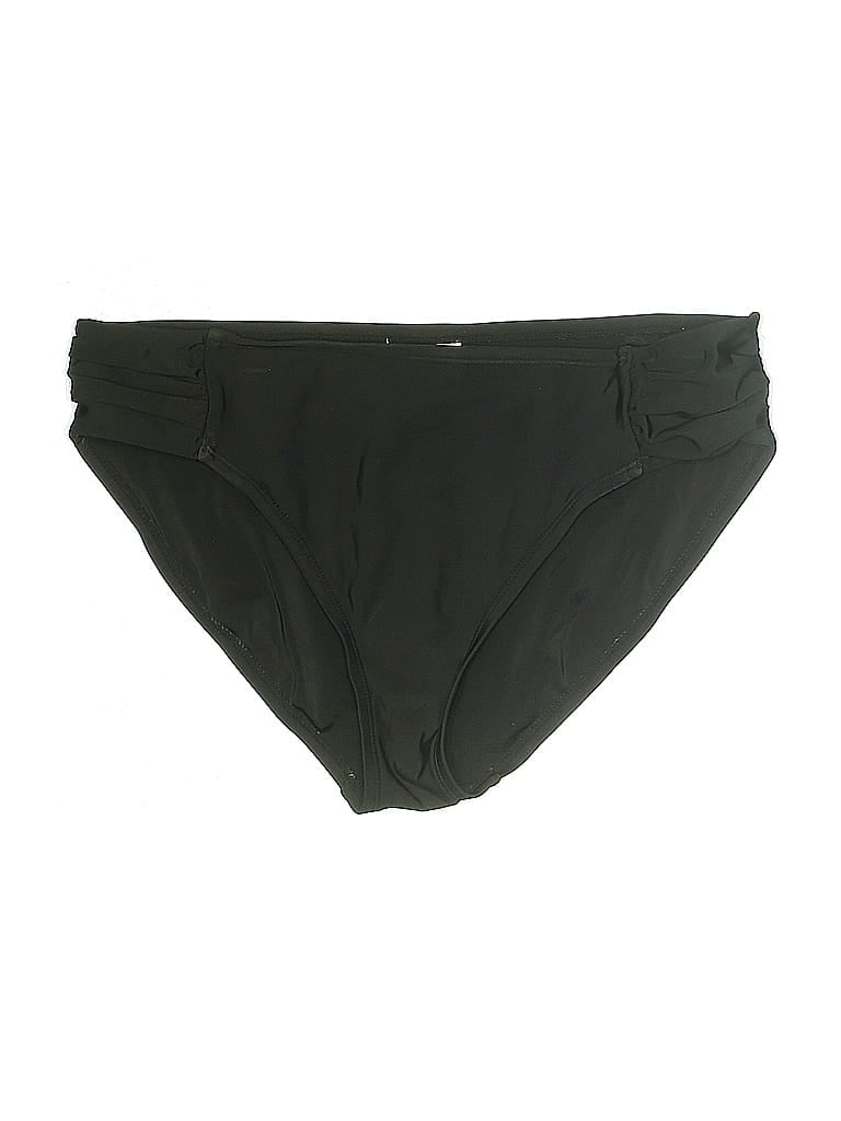 Pre-owned Aqua Green Swimsuit Bottoms In Black