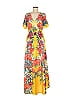 Flying Tomato Tropical Yellow Casual Dress Size M