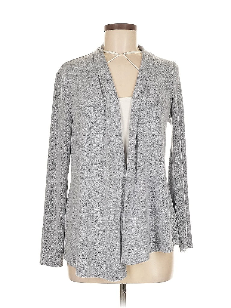 Pre-owned Nic + Zoe Kimono In Gray