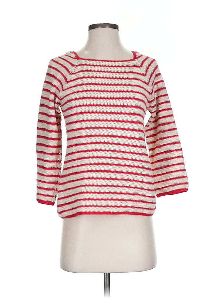 Pre-owned Lauren Moffatt Pullover Sweater In Red