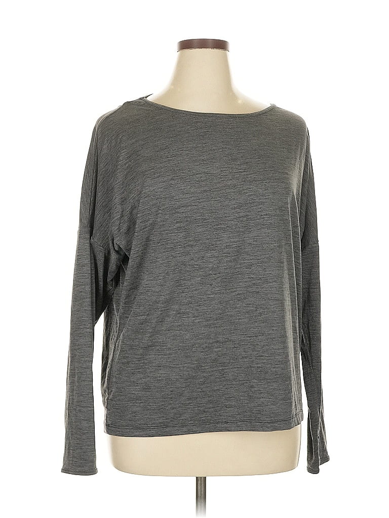 Pre-owned Nine West 3/4 Sleeve T-shirt In Gray