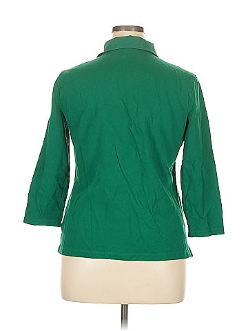 L-RL Lauren Active Ralph Lauren 3/4 Sleeve Button-Down Shirt (view 2)