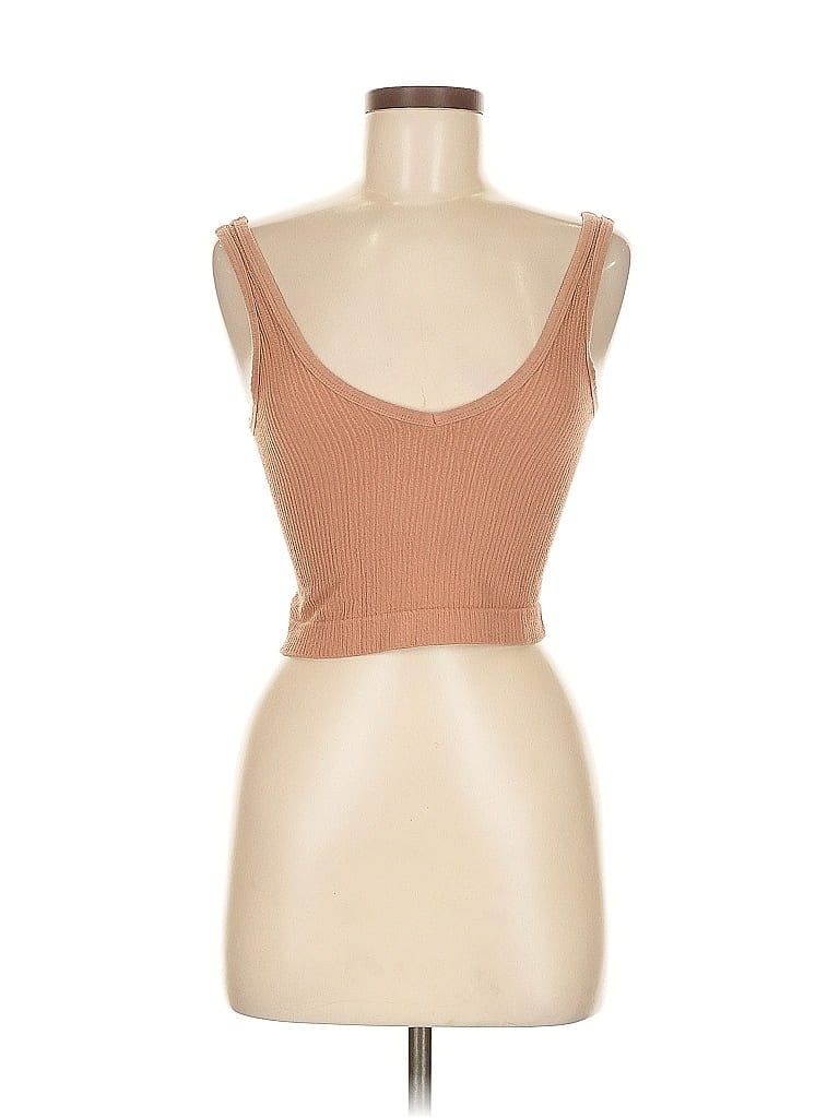 Out From Under Tan Sleeveless Top Size M - photo 1