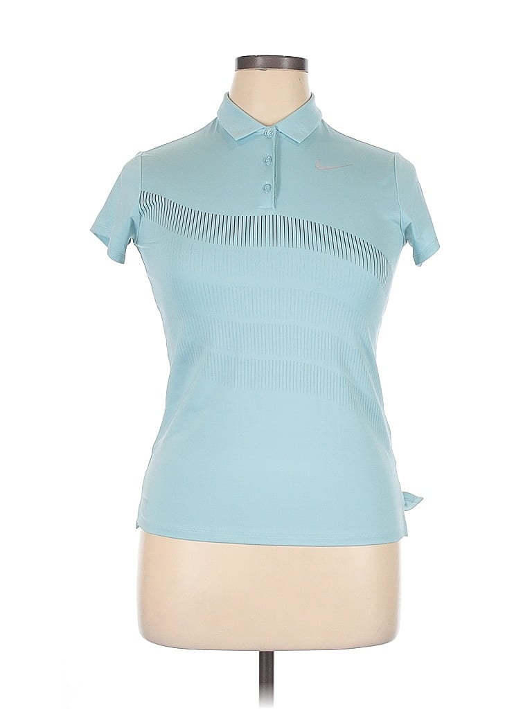 Click to view more detailed imagery on our partner's website Pre-owned Nike Short Sleeve Polo Shirt In Blue