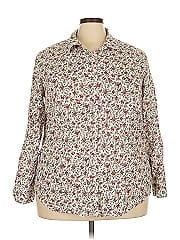 Woman Within 3/4 Sleeve Button Down Shirt